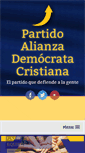 Mobile Screenshot of alianzademocratacristiana.com