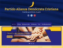 Tablet Screenshot of alianzademocratacristiana.com